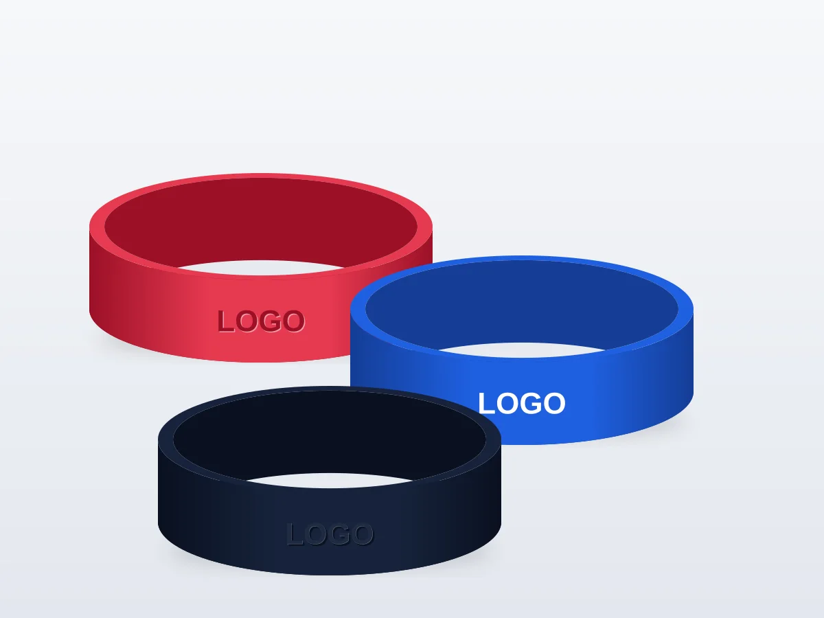 Silicone Wristbands — custom printed by Apex Trade Show