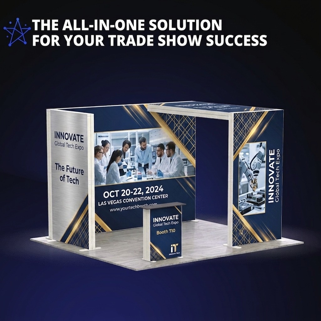 Trade Show SEG Modular Kit B — custom printed by Apex Trade Show
