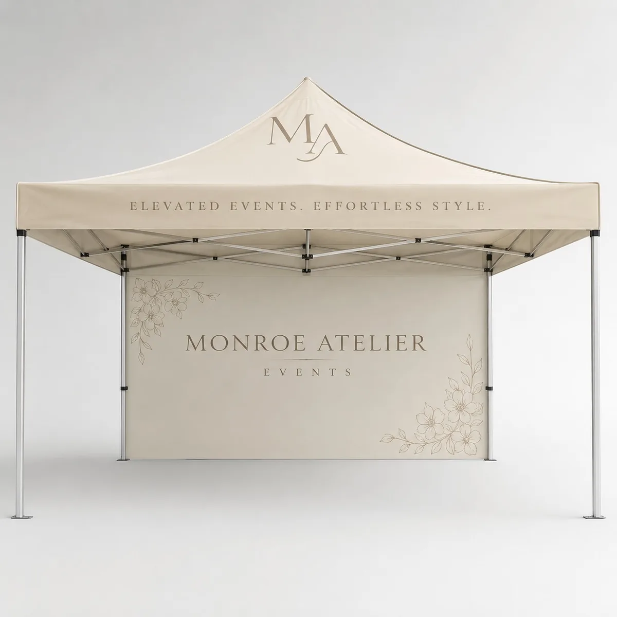 10' × 20' custom printed canopy tent